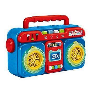 Retro bellenblaasmachine met ledverlichting en muziek, leuk feestspeelgoed voor kinderen