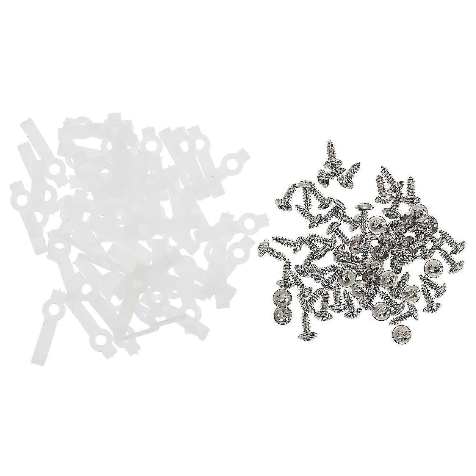 LED Rope Light Mounting Clips | White Nylon | 100 Sets
