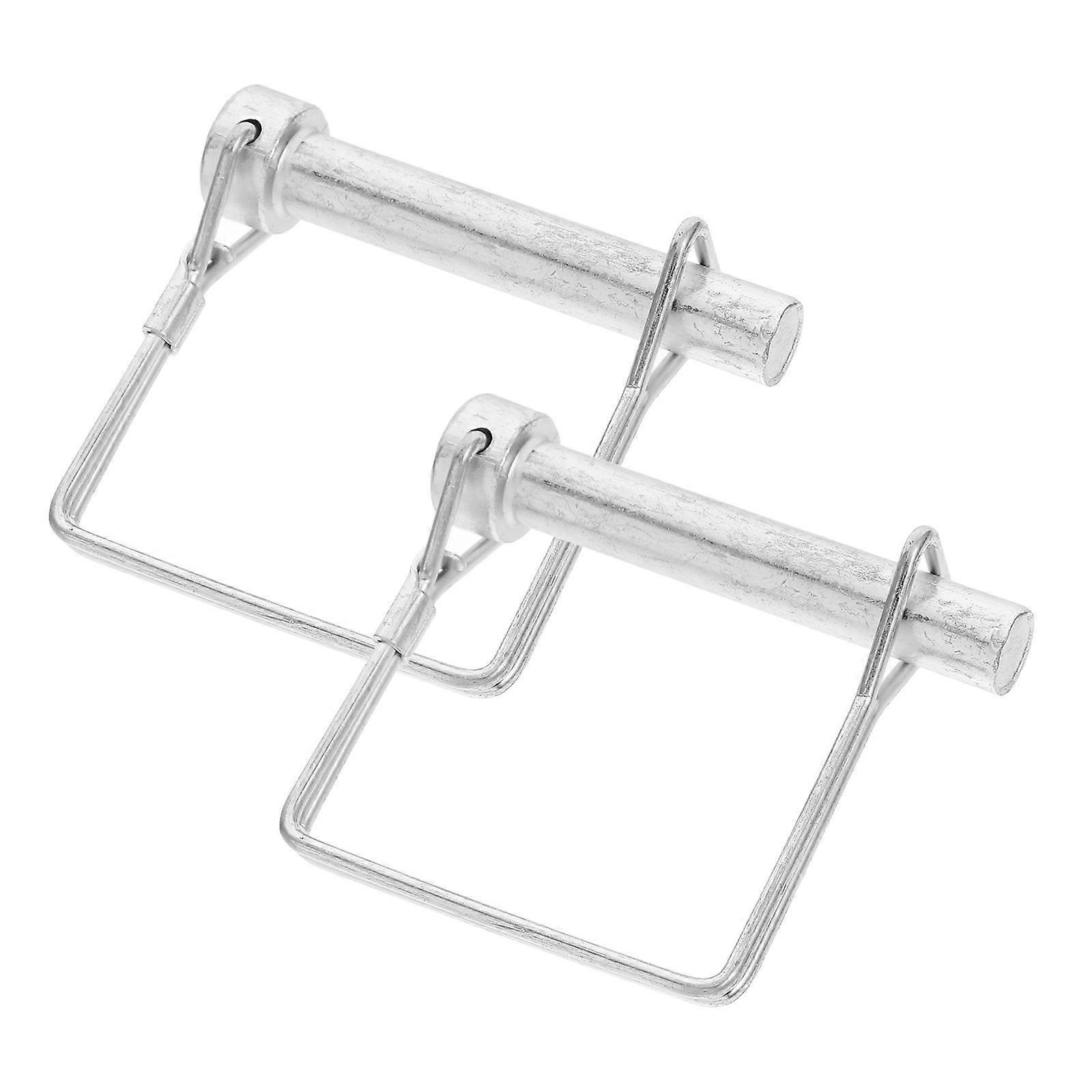 Receiver Hitch Pin Safety Pin for Trailer Locking Function 2Pcs Silver