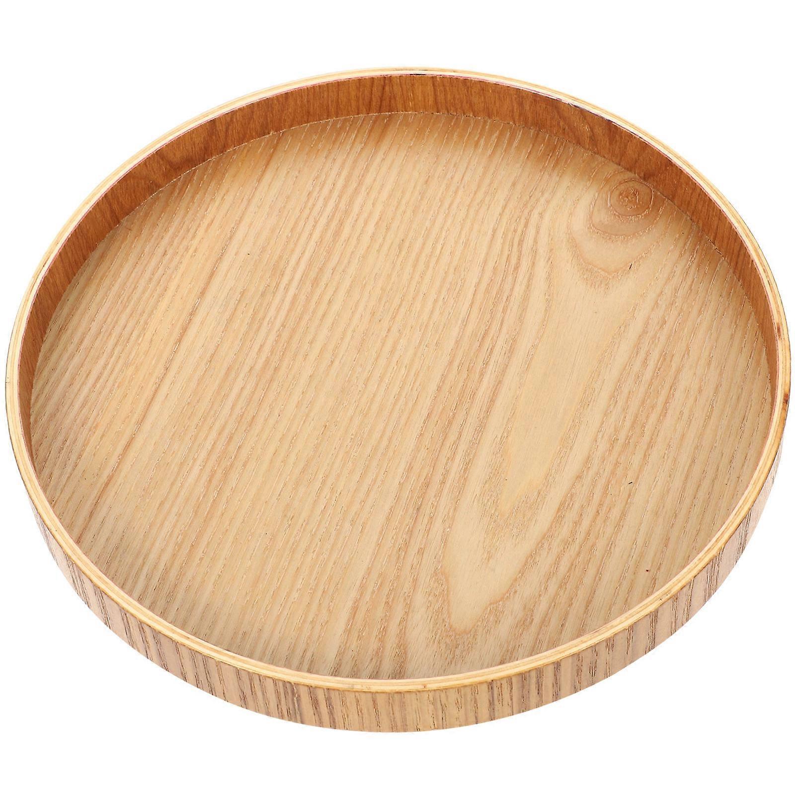 Tischtablett aus Holz für Obst, hellbraun