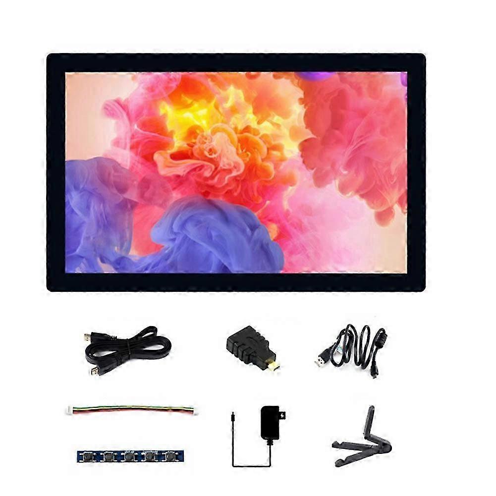 Waveshare 9-Inch QLED Quantum Dot Touch Screen 1280x720 Pixels Tempered Glass Panel HDMI-Compatible Interface Display US Plug JH2