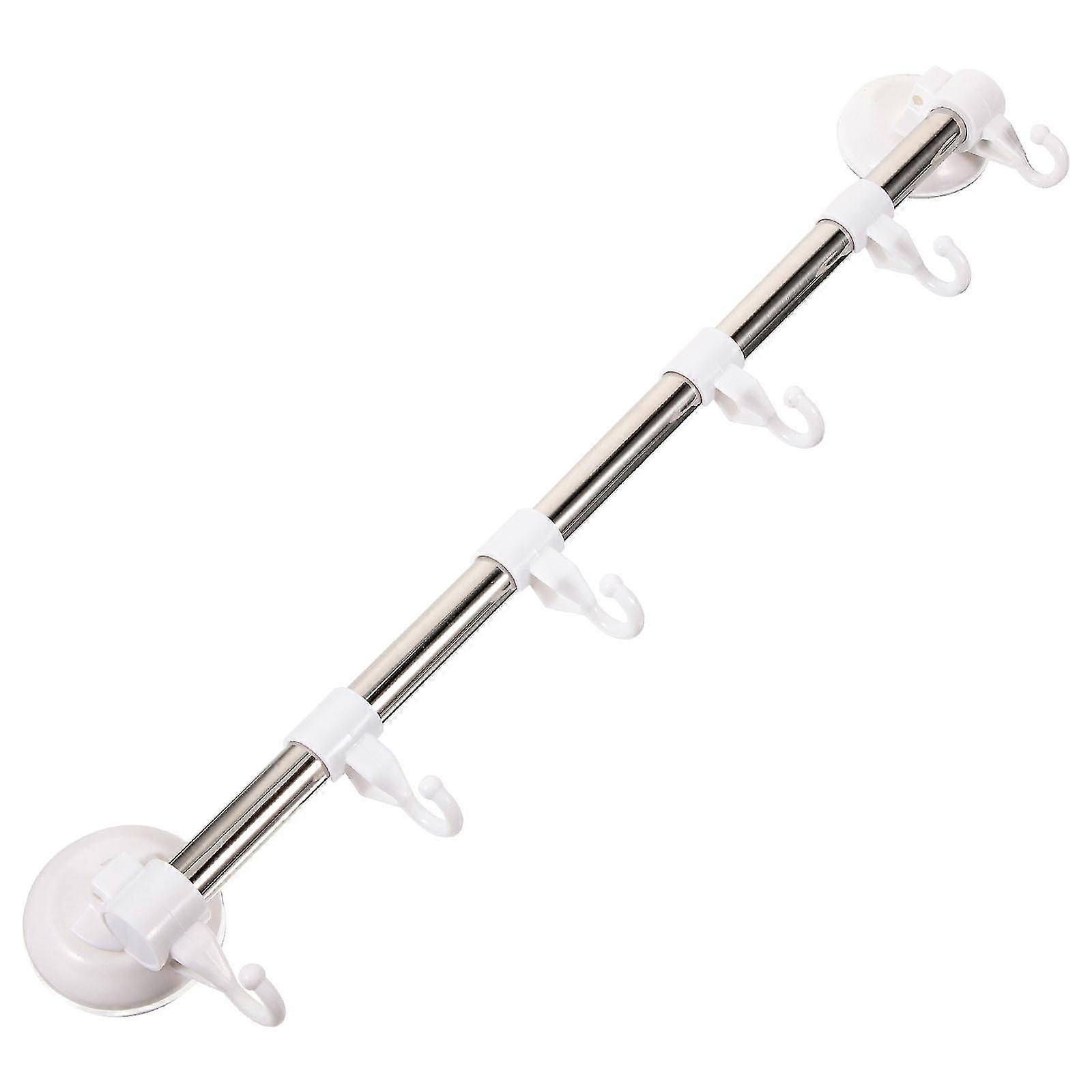 Wall Mount Towel Holder Kitchen Hooks for Hanging 5Pcs Adjustable Rack