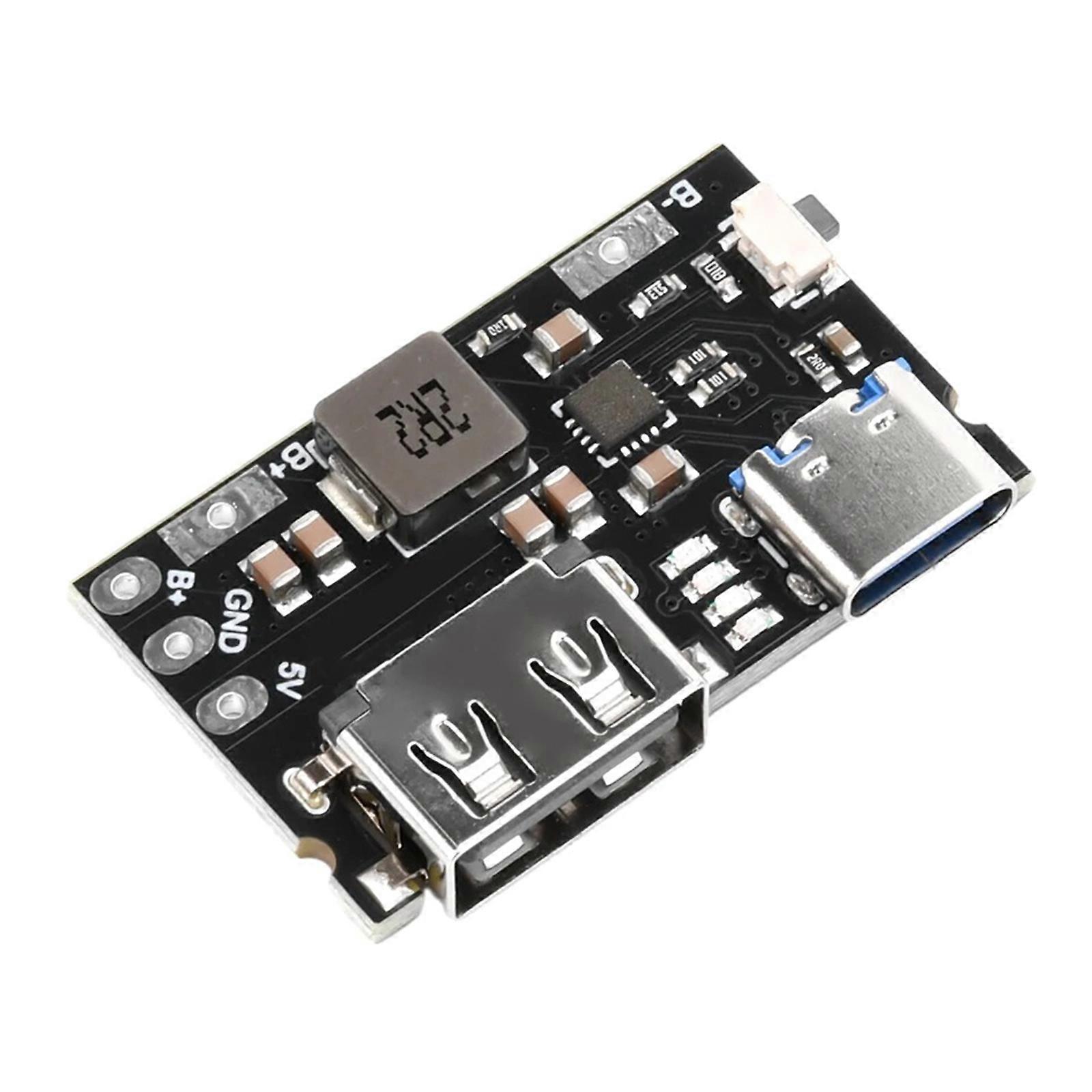LiBattery Charge Discharge Board 5V 2A Output Compactly Design For DIY Applications 90% Conversion Efficiency Multicolor
