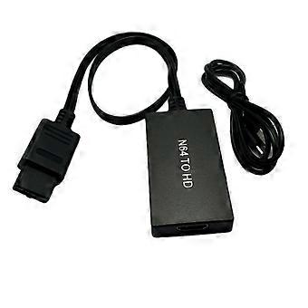 Kompatibel med N64 til HDMI-konverter 1080P - Sort