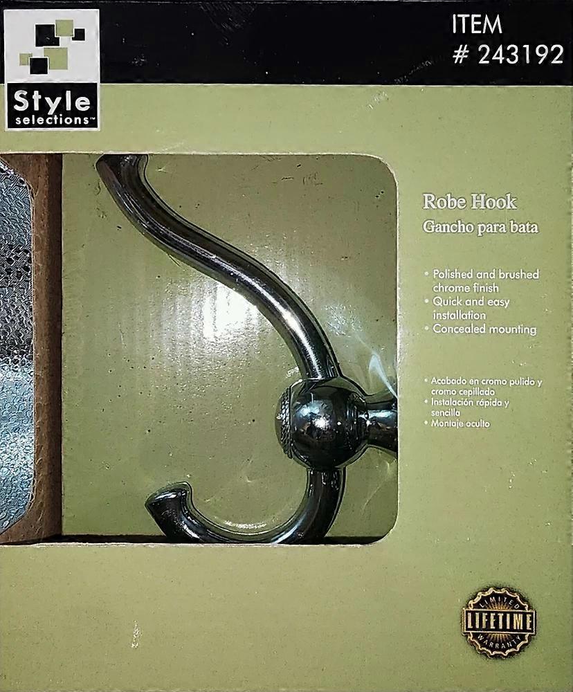 Robe Hook ~ Chrome ~ #243192