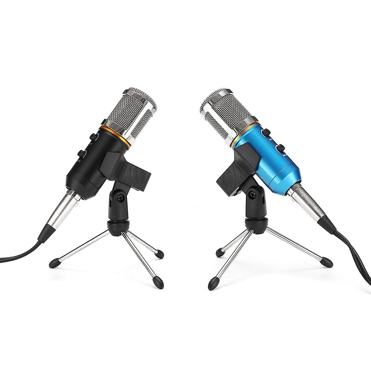 Audio Usb Condenser Microphone Sound Recording Vocal Mic Stand Mount