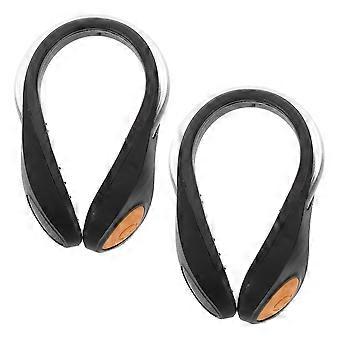LED Reflective Clip Lights for Night Running 2Pcs Safety Accessories for Runners