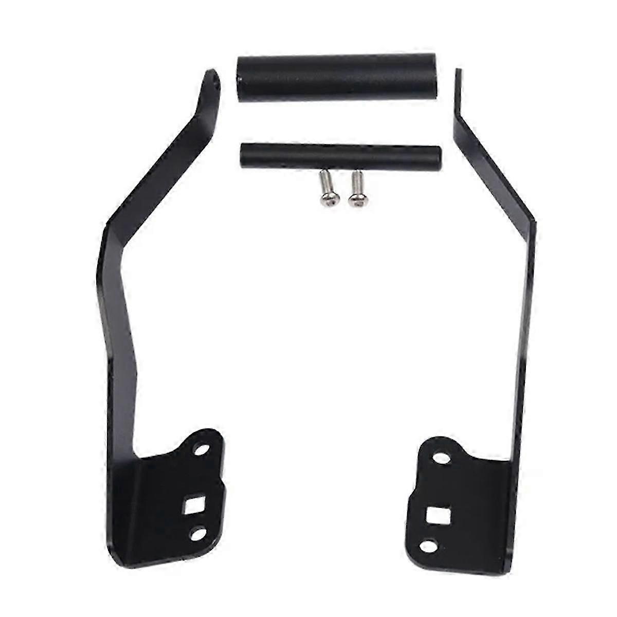 Aluminum Motorcycle Navigation Bracket, Universal GPS Phone Mount, Tool-Free Installation, Rust-Resistant, Black