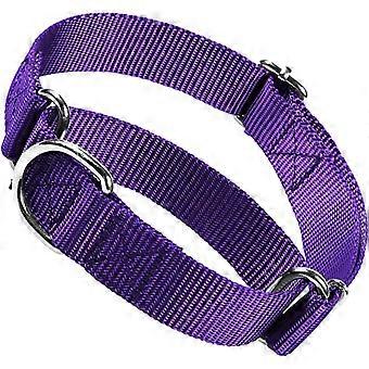 Collier martingale pour chiens, collier anti-traction pour grands chiens, collier étrangleur de dressage robuste et antidérapant pour chiens de petite, moyenne et grande taille (violet).
