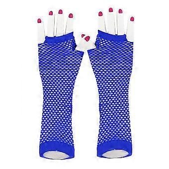 1 paire de gants de performance Hollow Out Fishnet Mince Haute élasticité Sans doigts Mince Transparent Cosplay Club Party Festivals Gloves