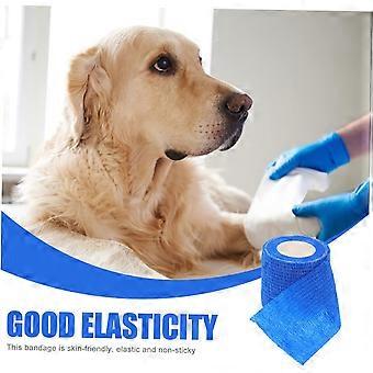Verpakking van 6 zelfklevende elastische pleisters voor huisdieren, ademend en flexibel voor hondenvingers, 5 cm per stuk