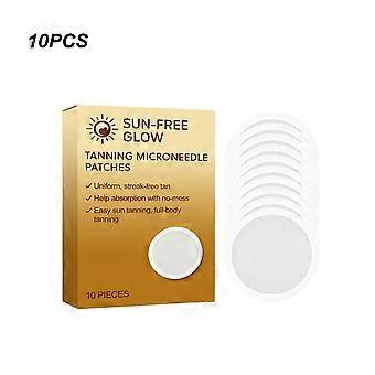 No-Sun Tanning Patches with Hyaluronic Acid for Natural Looking Tan, Safe and Gentle for All Skin Types, 7 or 10 Count