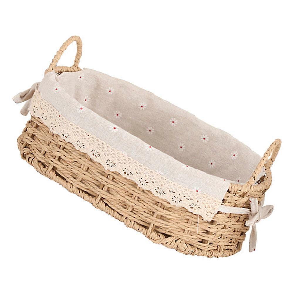 Assorted Color Woven Storage Basket for Multi-Purpose Storage