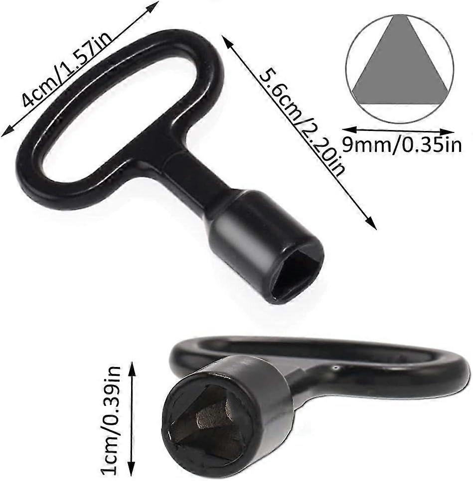 5Pcs Metal Triangle Key, Triangular Key, Meter Box Key, Gas Meter Key, for Gas