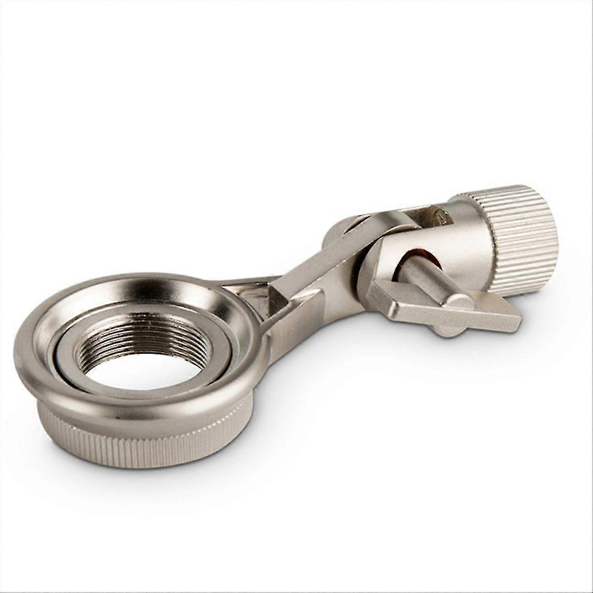 Simple Silver Metal Microphone Shock Mount Bracket Flexible Angle Stand Clip Accessory