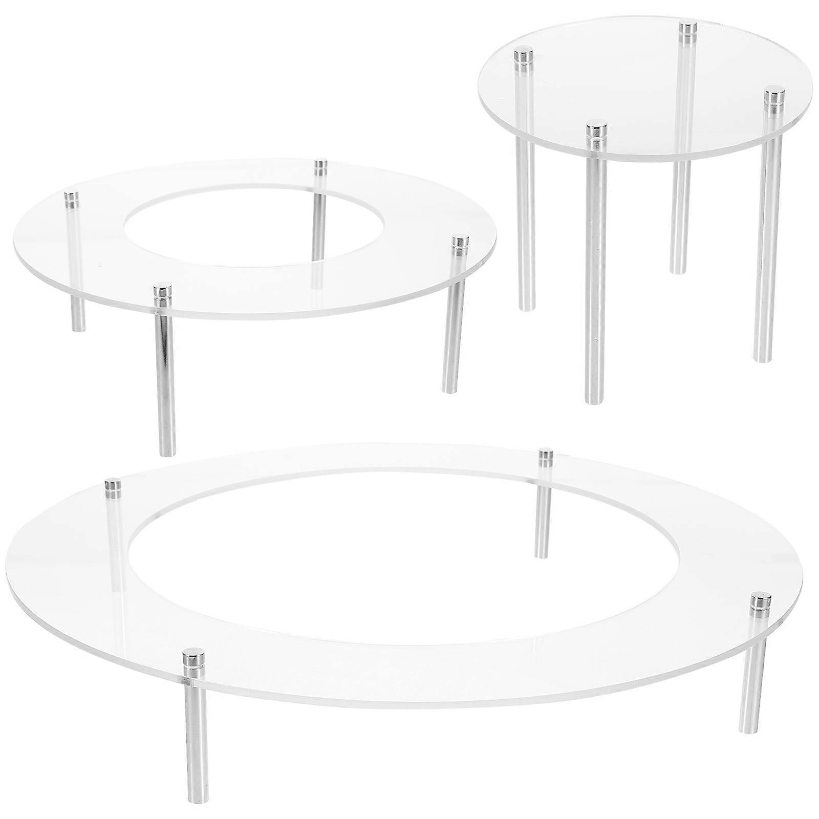 Présentoir à gâteaux transparent en acrylique pour table de desserts (1 pièce)