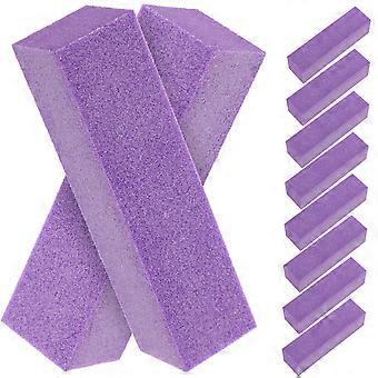 10pcs Professional Nail Buffer Block Set, 4 Sided Fine Grit Files for Smooth Natural and Acrylic Nails