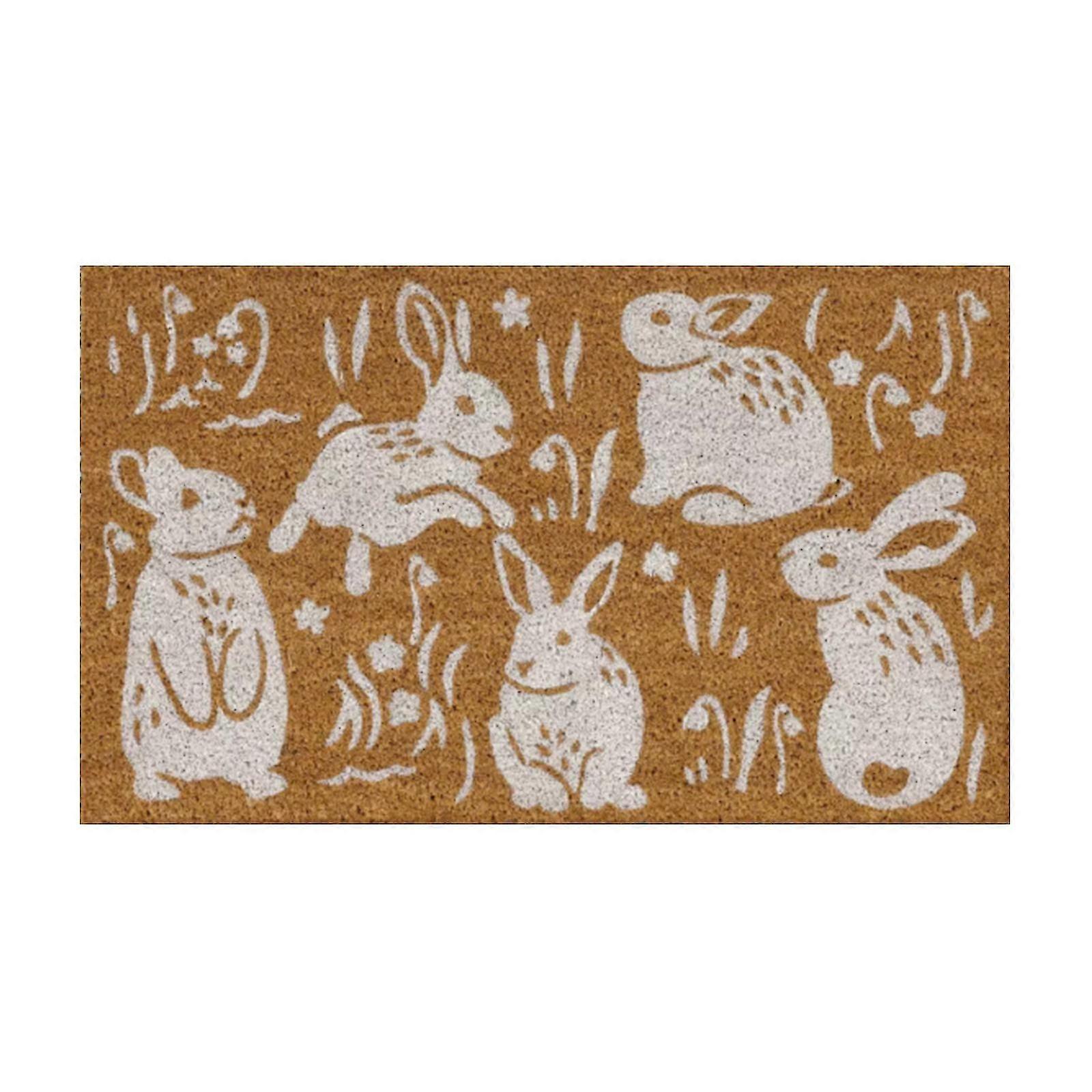 2026 Spring Bunny Doormat, Easter Bunny Mat, Bathroom Mat