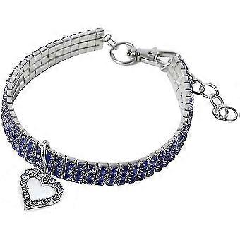 Bling strass-halsbanden voor huisdieren, glitterhanger, verstelbare halsband voor honden, verstelbare kattenhalsband met kristallen, elastische halsband voor huisdieren, z