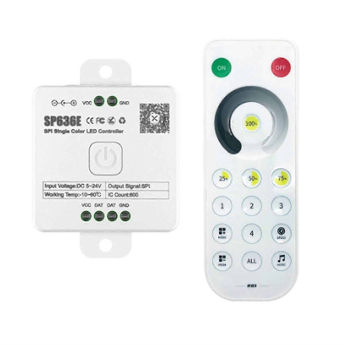 And-SP636E SPI DC5-24v Monochrome Controller with Remote Control