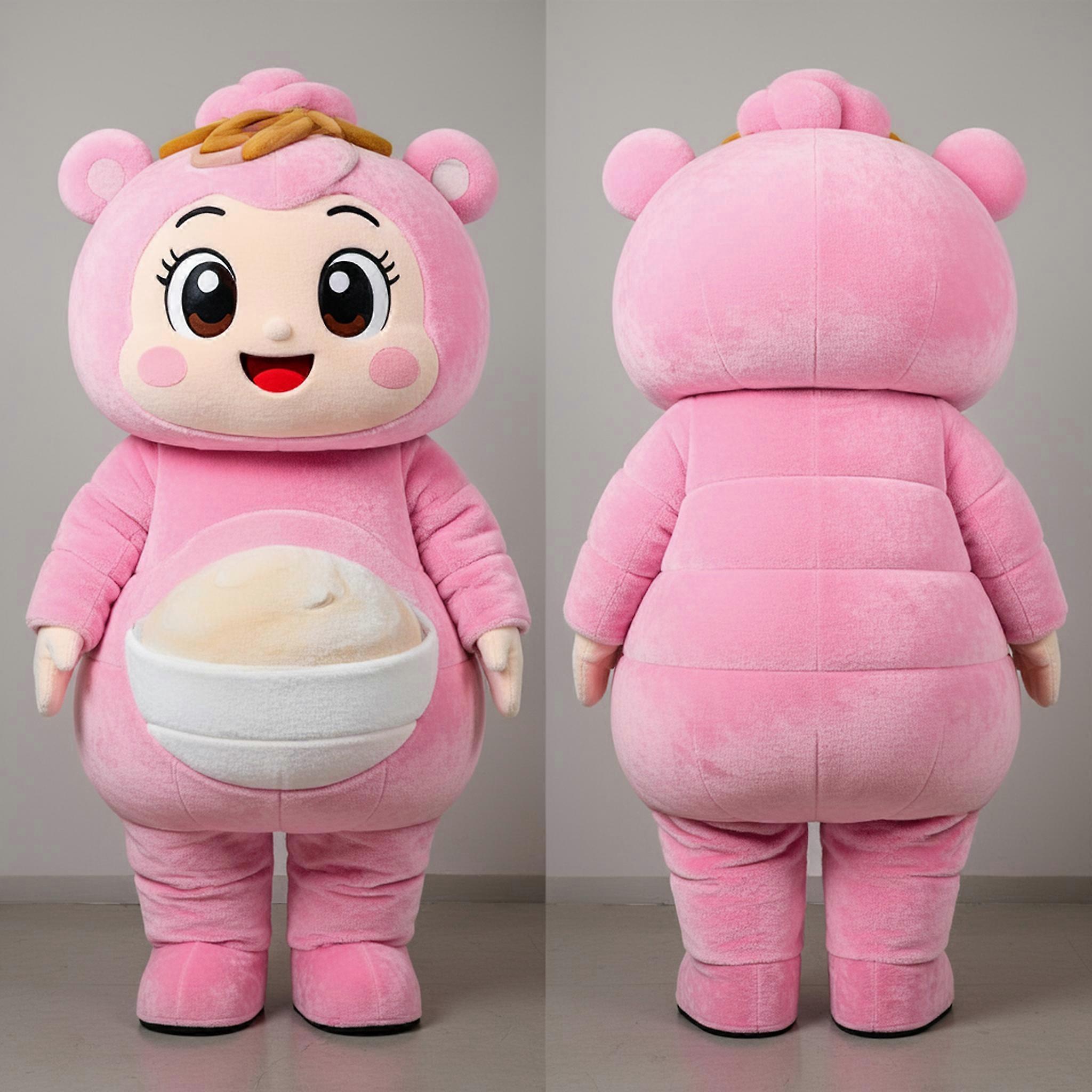 MASTICOT Pink Rounded Miso Soup Mascot