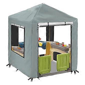 Outdoor Kids Playhouse Cover with Zippers Window Waterproof UV-Resistant