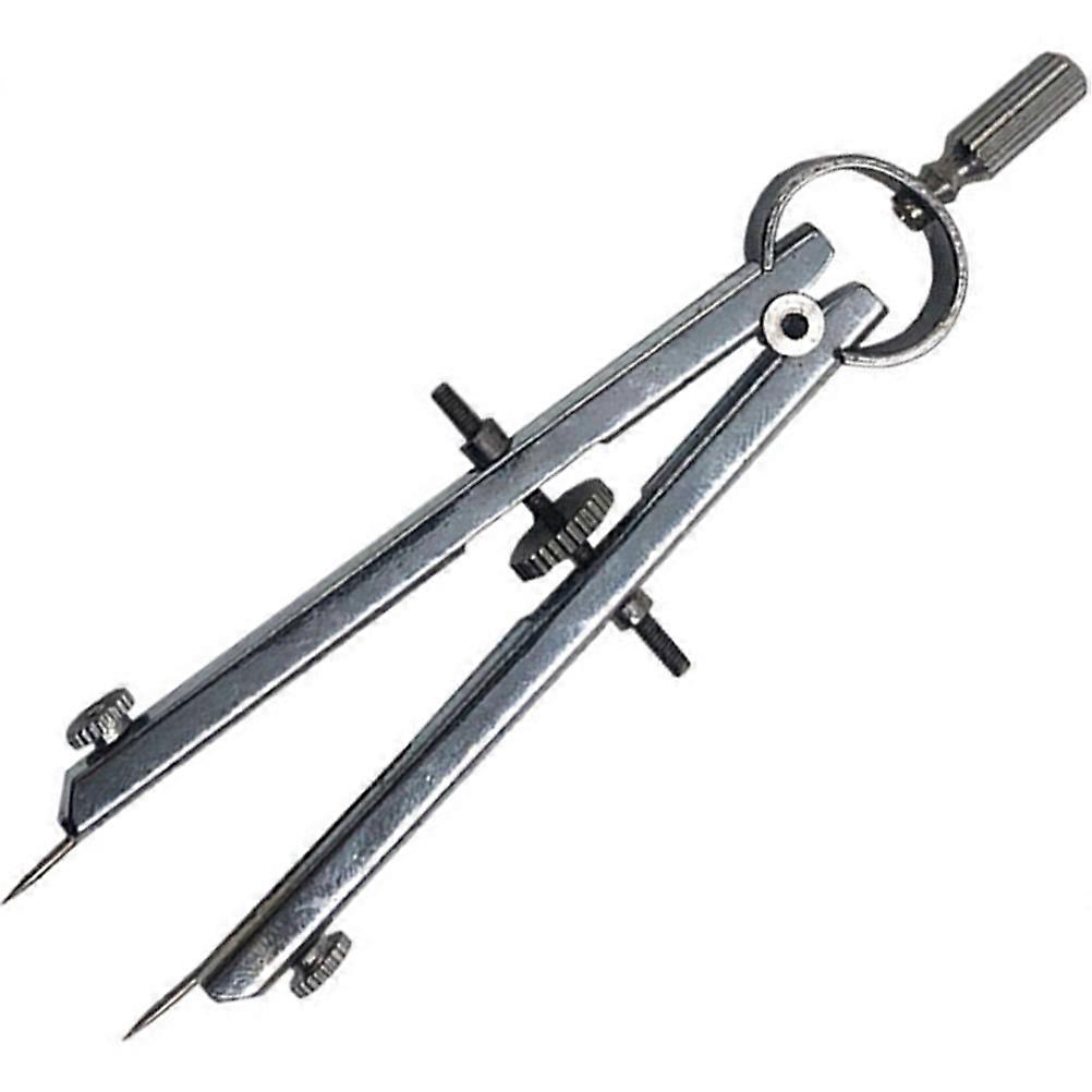 Stainless Steel Drawing Compass for Geometry Drafting Compass Silver