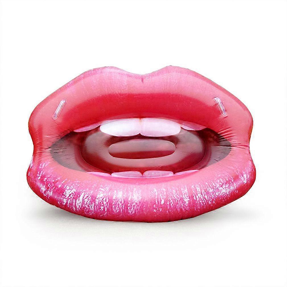 Big Mouth Swimming Ring Inflatable Pink Pool Float