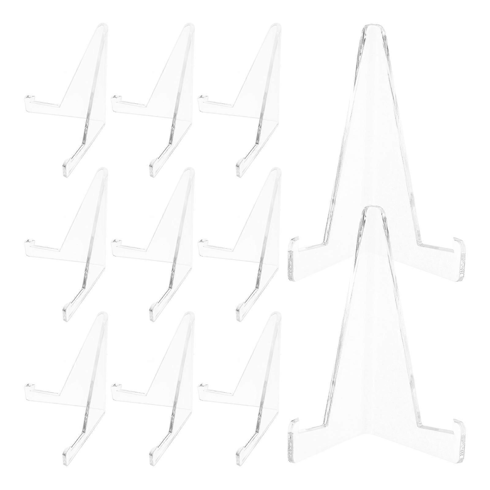 Triangular Acrylic Display Stand for Home Use 25Pcs Compact Mini Easel Holder