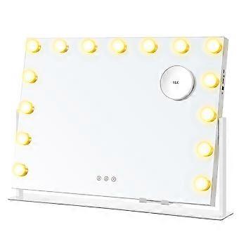 Makeup Mirror 62.5x10x45.8 cm white