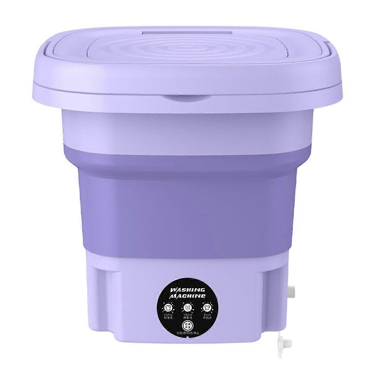 Foldable Portable Washer, Compact Half-Automatic, Space-Saving Travel Use