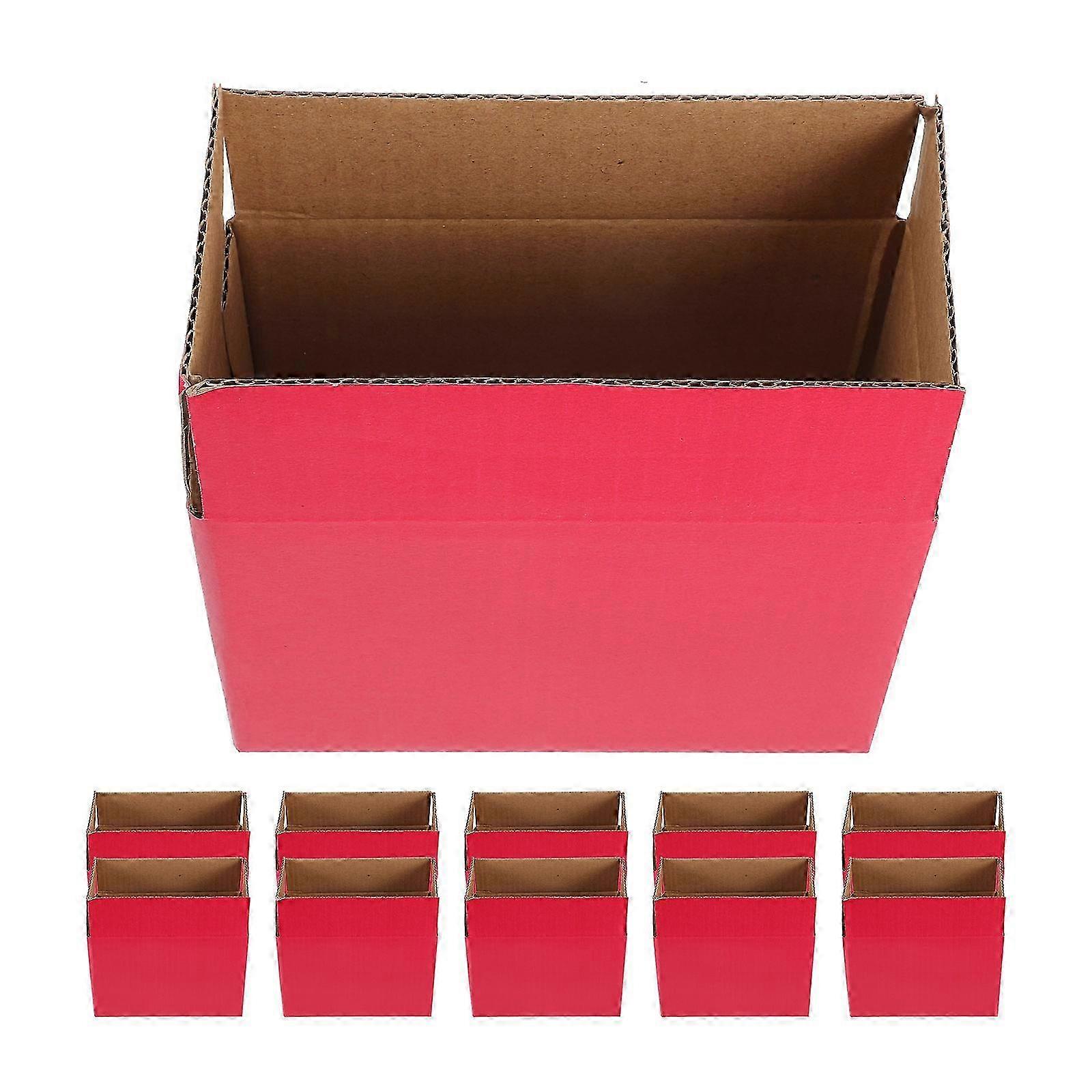 12Pcs Red Paper Gift Boxes for Storage Wedding Party Use
