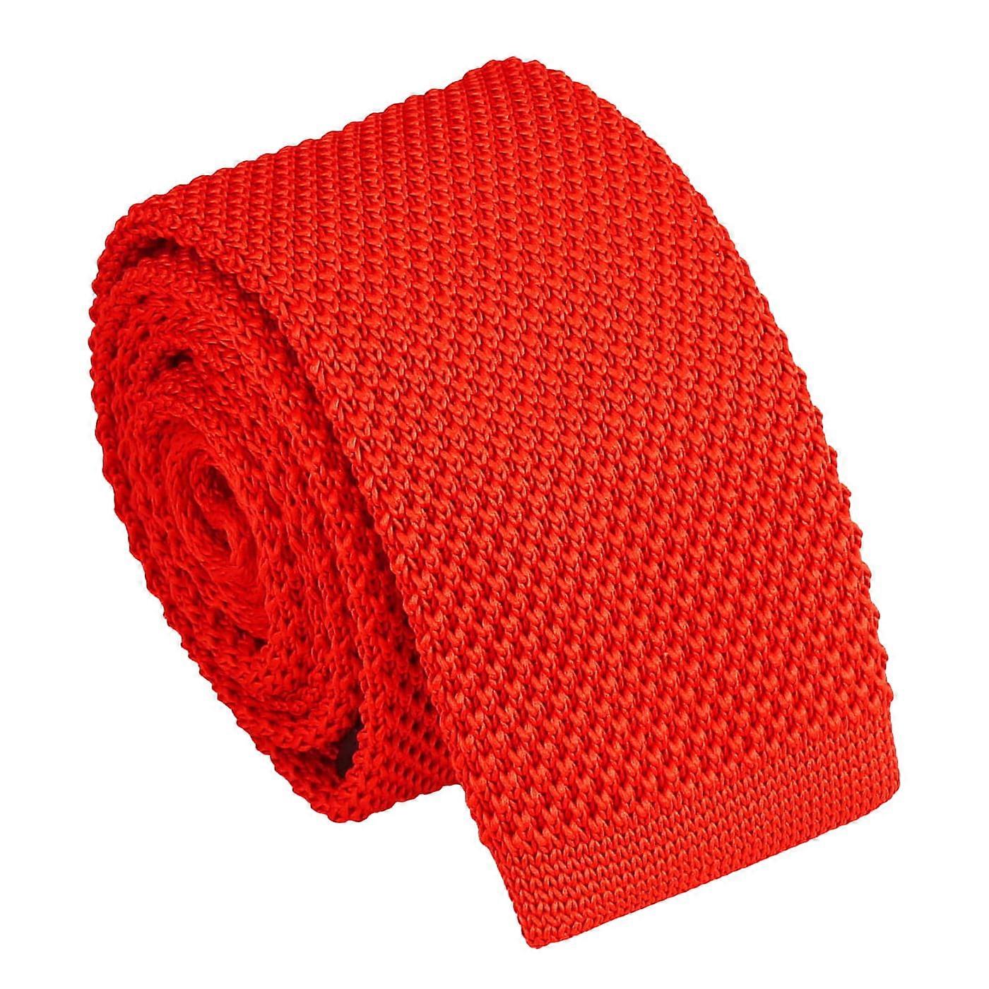 Rot gestrickt schmaler Krawatte