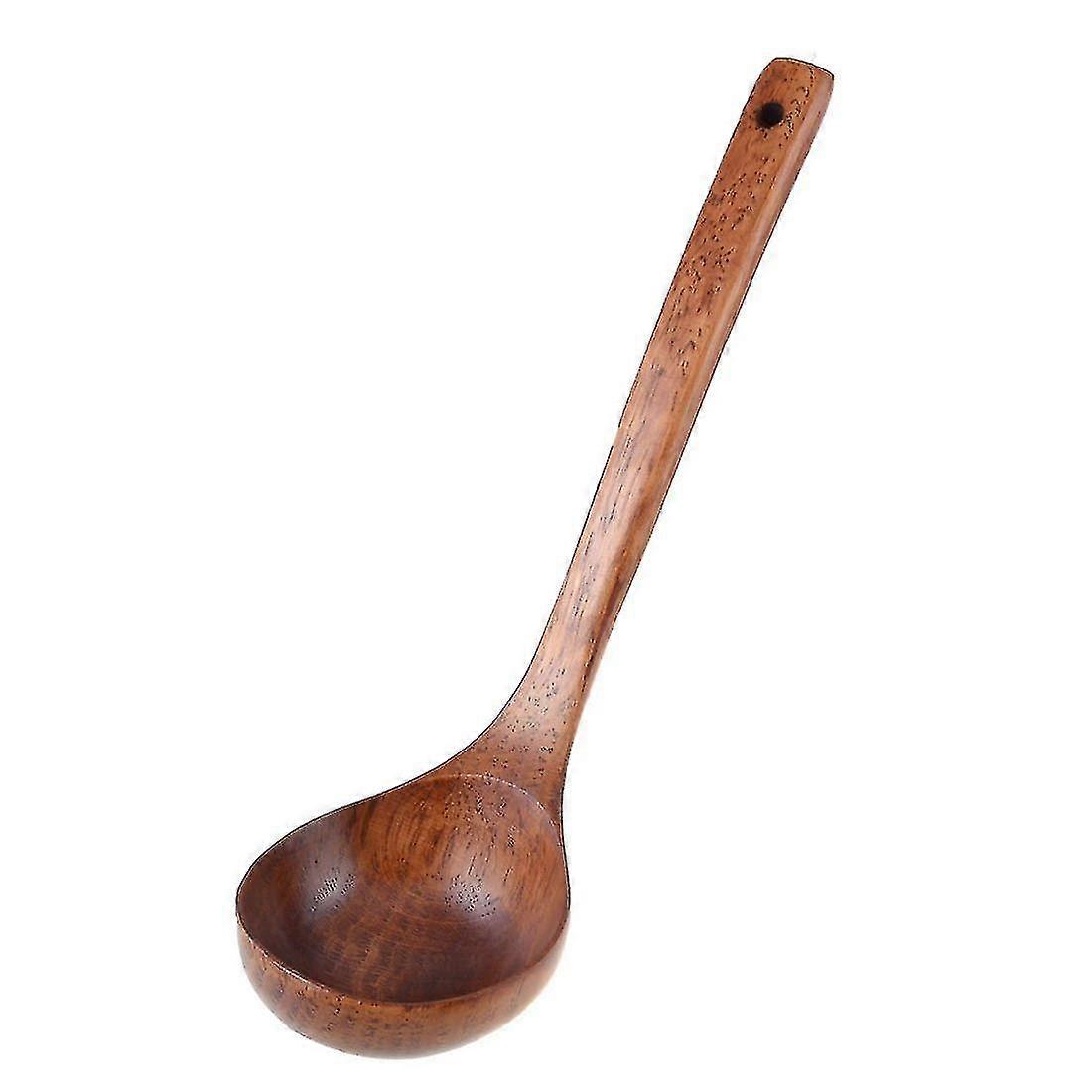 11 Inch Solid Wood Soup Ladle Brown