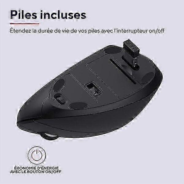 LED Vertical Ergonomic Wireless Mouse