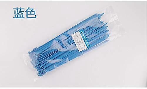 Blue 5x250mm Nylon Cable Ties,  Temperature Resistant, ColorCoded for Easy Organization