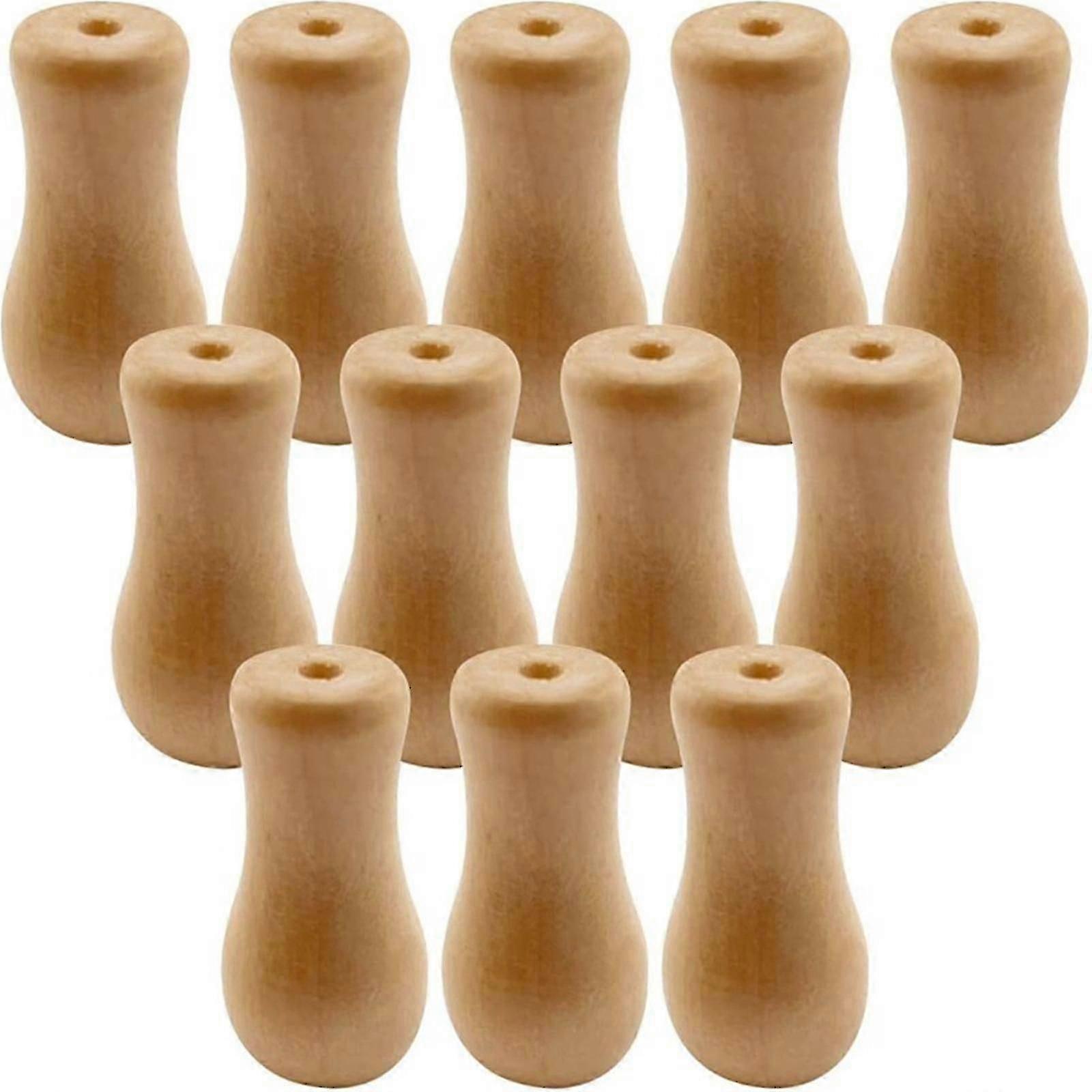 Natural Wood Cord Pull Pendants