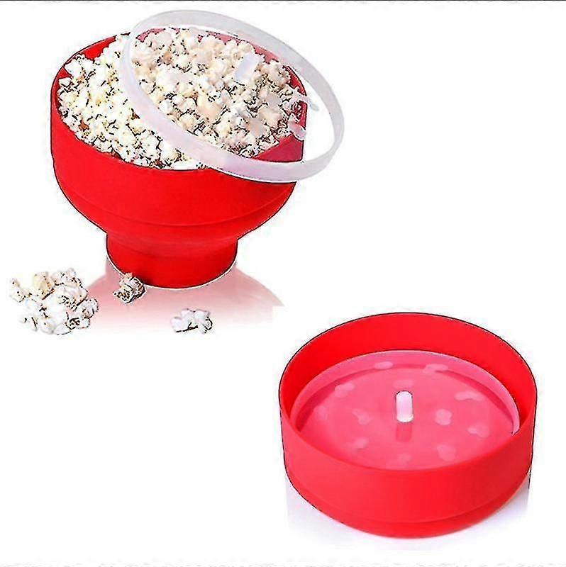 Silicone Microwave Popcorn Popper Maker Collapsible Container Home Kitchen