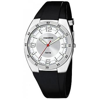 Calypso street life Quartz Analog Man Watch with K5753/1 Rubber Bracelet