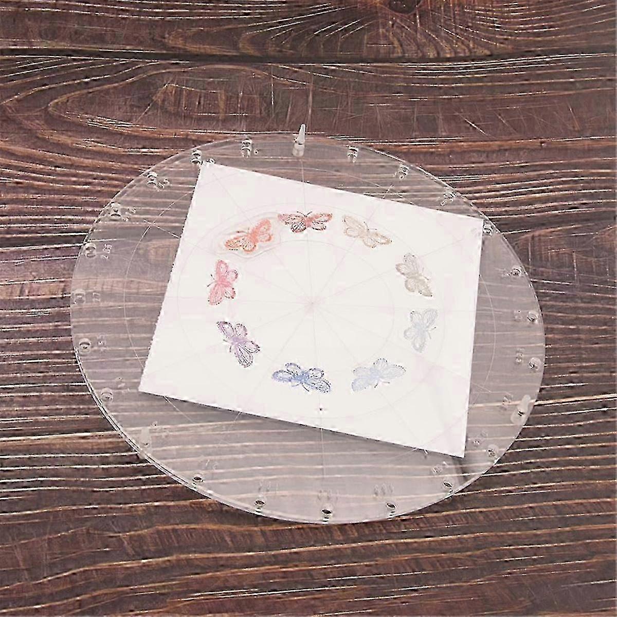 230mm Crystal-Clear Circular Stamping Block