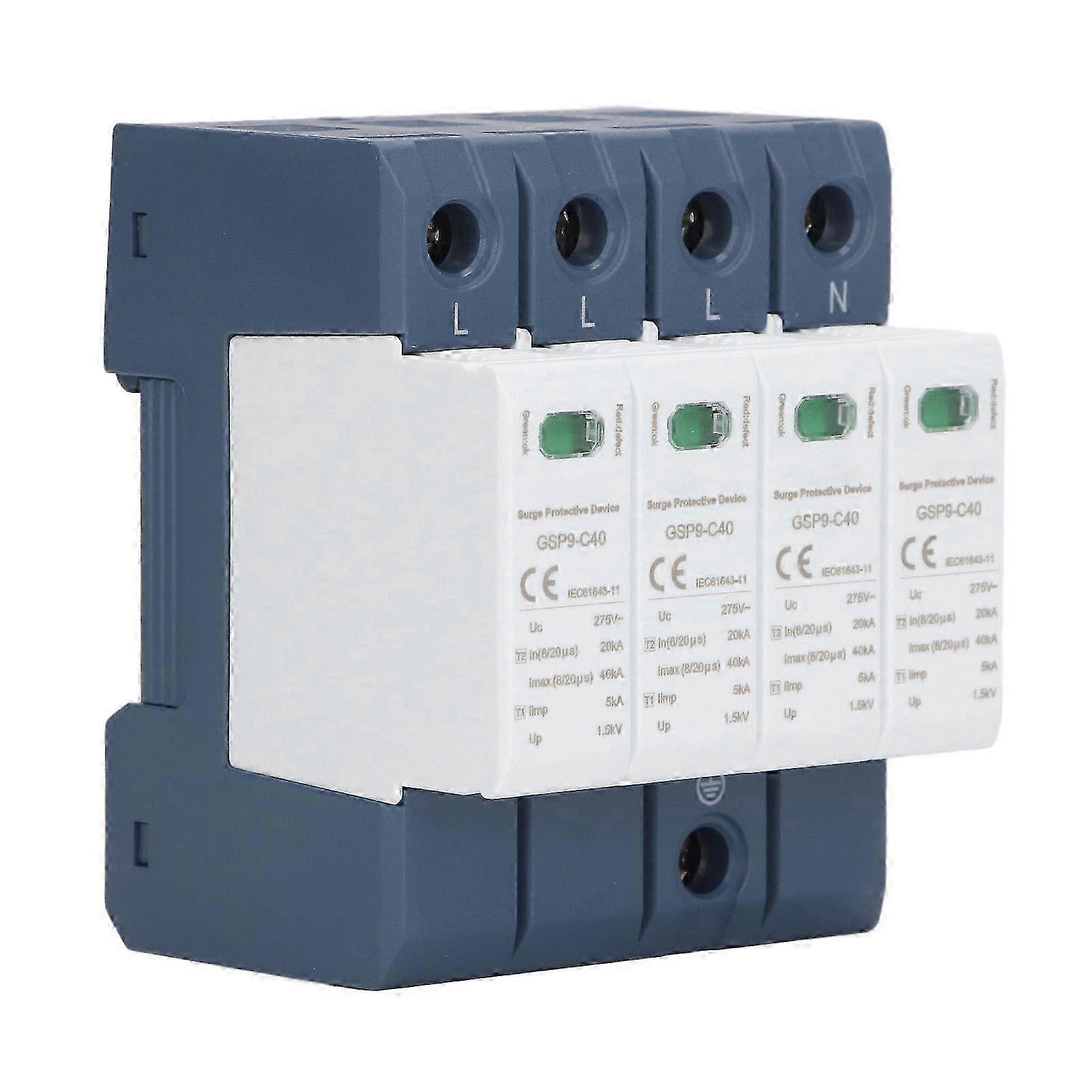 40KA 4P AC SPD 275V DIN Mount