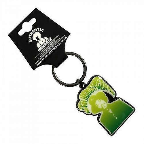 Jimi Hendrix Swirl Logo Keyring