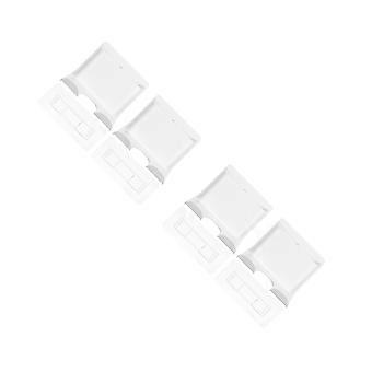 Suporte para secador de cabelo, suporte para banheiro para pendurar, 4 peças, suporte autoadesivo, branco