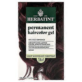 Herbatint, permanent hårfarvegel, 5M lys mahogni kastanje, 135 ml