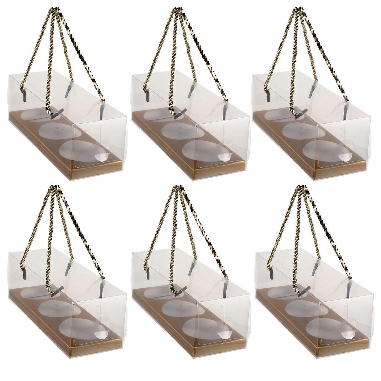 Egg-Yolk Puff Packaging Boxes compatible with Storage 10Pcs Paper and Plastic Bakery Boxes