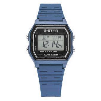 G-STAR Men's Digital Watch, Silicone Strap, Gridline Design, Model GSW.501.04.