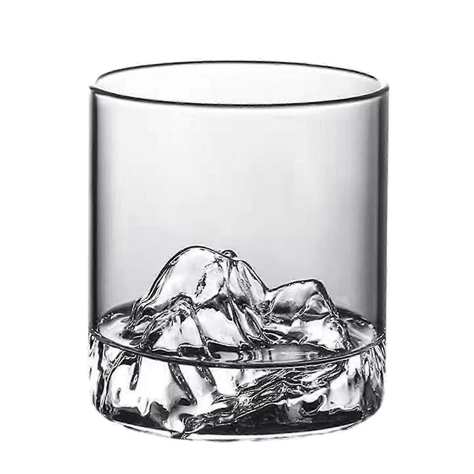 Transparent Mountain Whiskey Glass Set