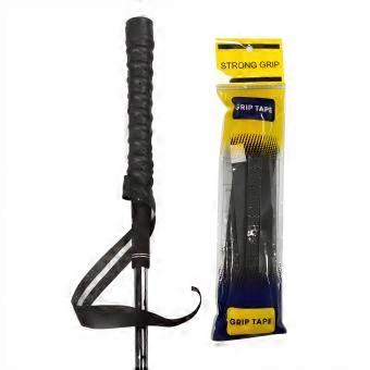 Golf overgrip zwart zelfklevend PU-leer met antisliptextuur