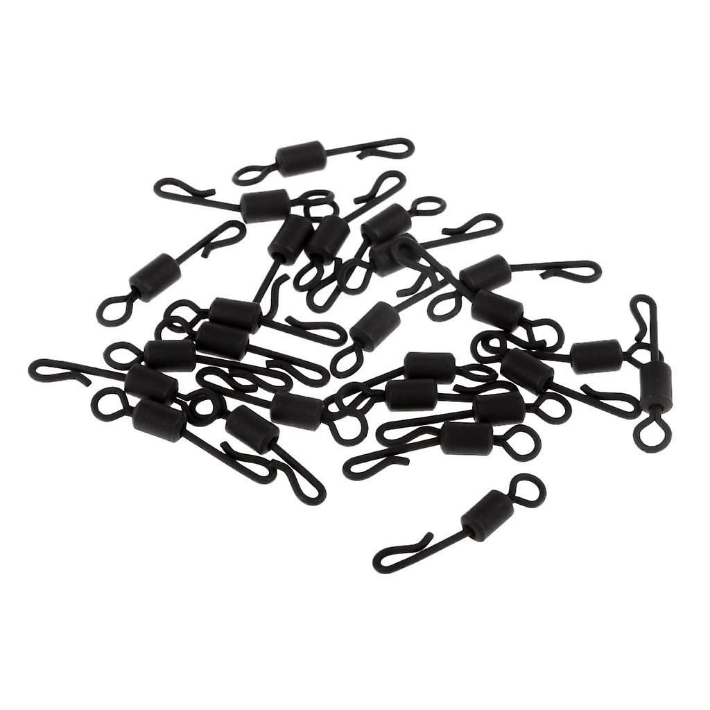 25pcs Carp Fishing Swivel Quick Change / Release Swivel Cap Tackle Connector