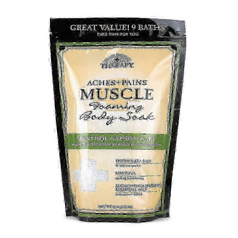 Village Naturals Therapy Menthol & Epsom Salt Aches + Pains Muscle Foaming Body Soak, 36 Oz